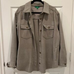 Button down polyester jacket